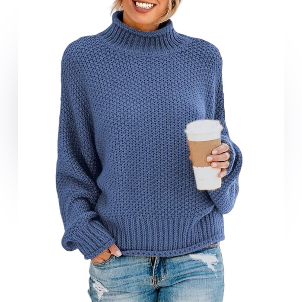 Women’s Turtleneck  Chunky Knit Sweater